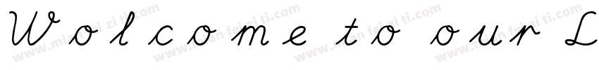 Wolcome to our Leopseon Center字体转换